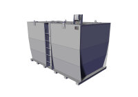 Storage tank double-walled, 12000 L, lubricating oil