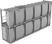 Storage tank double walled 30ft, stack of 2, [bio]ethanol